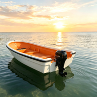 Perahu Nelayan Tiup Bersertifikat CE 2024 untuk 2 Orang, Kapal Layar dengan Mesin Luar, Fiberglass