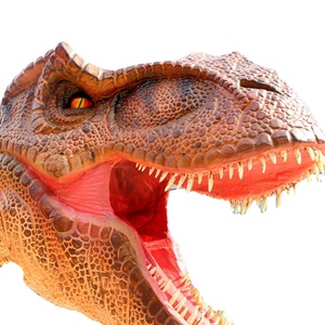 Modèle de Tête de Dinosaure Animatronique en Métal pour Parc à Thème Jurassique, Utilisation Intérieure/Extérieure, Contrôle Programmable, Personnalisable, pour Aire de Jeux de Jardin - Product Image 1