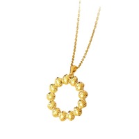 Pendentifs géométriques en or, collier papillon en acier inoxydable de luxe léger, accessoires tendance en gros pour femmes TGXL14740