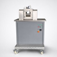 Machine de granulation de plastique à écran tactile PLC, broyeur à deux rouleaux intelligent, mélangeur de composés de laboratoire, stockage de recettes, CE ISO
