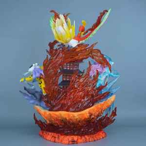 Figura de Anime Pokemoned Trio <span class=keywords><strong>Master</strong></span>, Rey del Viento, Escuadrón de Bestias Sagradas, Juguete de Moda, Regalo, Adorno de Escritorio Extra Grande, Coleccionables - Product Image 3