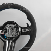 Volant en cuir chauffant à boutons pour modèles BMW Série 3 E60 E90 E91 E92 E93 E70 E71 E53 E46 E84 E87 E88 M Sport