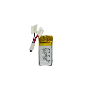 Bateria pequena de polímero de lítio KC CB IEC62133 UN38.3 MSDS aprovada 301120 ultra pequena 3.7v 25mah 30mah 40mah