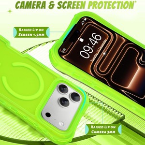 Funda Magnética 3 en 1 Senyork a Prueba de Golpes en Colores Neón para iPhone 11 12 13 14 15 16 17, Carcasa Trasera de Alta Calidad con Carga Inalámbrica - Product Image 3