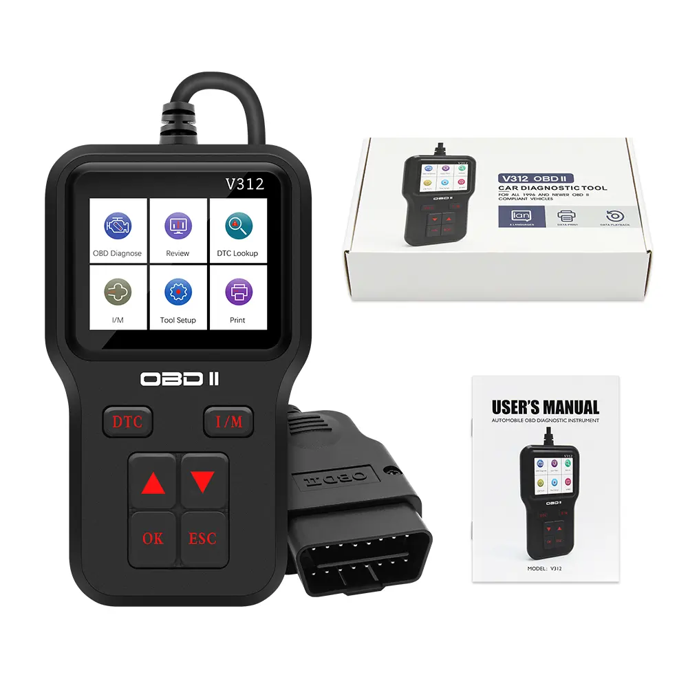 New V312 obd2 skener tester auto diagnostic tools car scanner auto diagnostic tools supports obd Vehicle Tools Car Code Reader