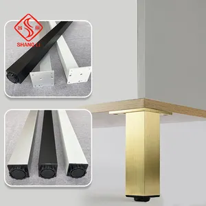 Standard adjustable modern table frame dining table base customized aluminum alloy table legs sofa legs