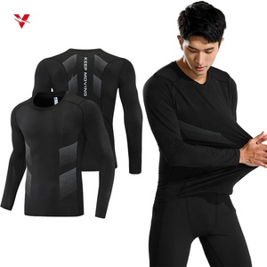 Compression course chemises hommes séchage rapide Fitness Gym sport T-shirts Football entraînement musculation course collants vêtements <span class=keywords><strong>233</strong></span> - Product Image 1