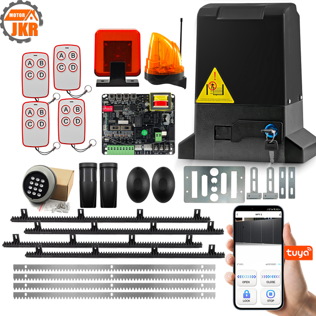 Factory-direct WiFi Control Sliding Gate Motor System with Full Accessories 600kg to 2000kg Sliding Door Operator Kit