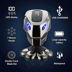 Afeitadora Eléctrica 7D con Cuchillas Flexibles para Hombres Calvos, 7 Cuchillas Flotantes, Afeitadora Masculina, Afeitado Más Suave, Pantalla LED Inteligente - Product Image 3