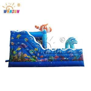 Château gonflable commercial WINSUN sur le thème de l'océan, pour enfants, avec toboggan aquatique, trampoline, château gonflable, trampoline pour enfants - Product Image 4