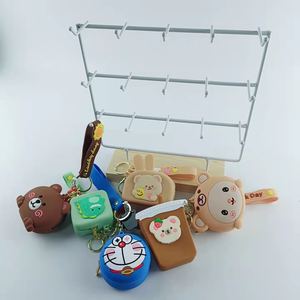 Vente d'usine Mini porte-monnaie en silicone imperméable simple et mignon de style dessin animé - Product Image 3