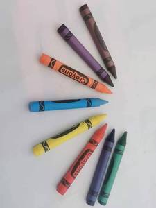 어린이 플랫 헤드 크레용 4/8/12 색상 설정 학생 손으로 그린 낙서 오일 파스텔 왁스 소재 아트 드로잉 페인트 - Product Image 4