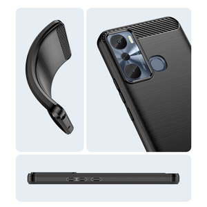 Ốp Điện Thoại Di Động TPU Mờ Bảo Vệ Bằng Sợi Carbon Chổi Chống Sốc Cho Infinix Hot 20i Ốp Lưng - Product Image 4