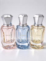 Flacon de parfum de luxe de 35 ml, flacon de parfum carré unique en verre avec emballage en boîte, fabrication Woran