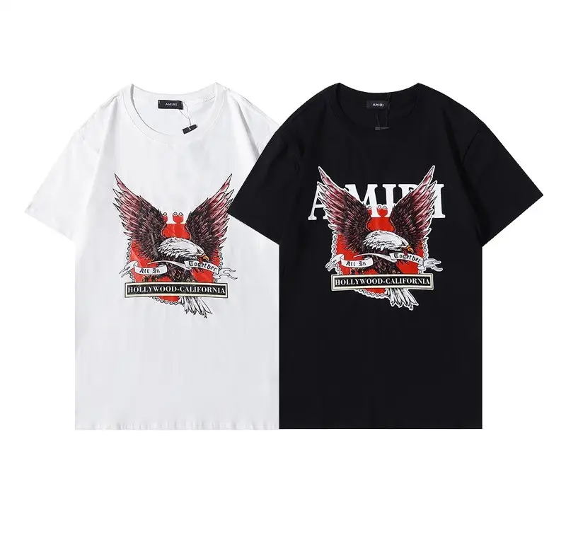 2023 Neuer Hersteller Custom Trend Brand Letter Dazzling Print Kurzarm-Baumwoll-T-Shirts für Männer und Frauen