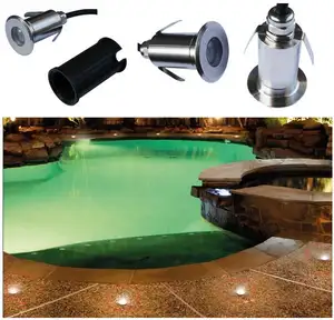 Led Mini bawah air 3W DMX RGB led kolam renang pencahayaan