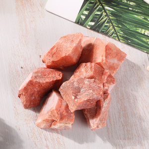 Aventurina roja de cristal Natural, piedra rugosa para decoración, venta al por mayor - Product Image 4