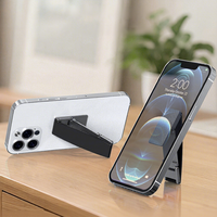 Support de téléphone portable pliable et créatif, nouveau style, avec logo personnalisé OEM/ODM, fixation adhésive pour bureau et poignet, portable