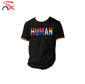 T-shirt con Stampa Digitale della Bandiera Arcobaleno LGBTQ in Poliestere 140g per Eventi all'Aperto dalla Fabbrica Nuoxin - Product Image 5