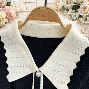 Vestito <span class=keywords><strong>in</strong></span> <span class=keywords><strong>maglia</strong></span> a 4 colori da donna a manica corta Mini <span class=keywords><strong>abito</strong></span> da donna taglia unica - Product Image 6