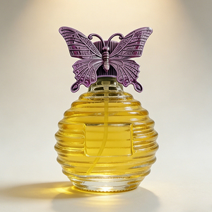 Emballage de parfum de luxe, flacon de parfum vide en verre de 100 ml avec couvercle en forme de papillon - Product Image 3