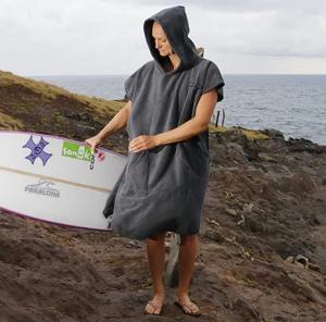 Toalla de Baño Súper Absorbente con Logotipo Personalizado, Poncho de Surf, Toalla de Microfibra de Doble Cara, Toalla de Playa con Capucha para <span class=keywords><strong>Hombre</strong></span> y Mujer - Product Image 6