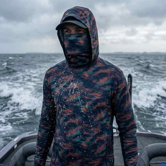 Low Price Customizable Mens Shirts Fishing with Hood Waterproof Breathable Long Sleeve Fishing Hoodie