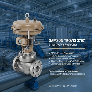 SAMSON 3797 Smart HART ความแม่นยำสูง, ใหม่วาล์วควบคุมดิจิตอลตำแหน่งตำแหน่งการสื่อสารเพื่อการควบคุมกระบวนการทางอุตสาหกรรม - Product Image 1
