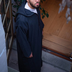 Taille 58 Coton Hommes Marocain à Capuche Manches