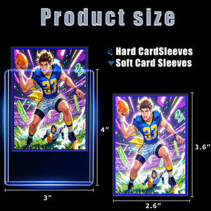 200 protège-cartes rigides en plastique de 3x4 pouces pour cartes de jeu de sport et de football - Product Image 6