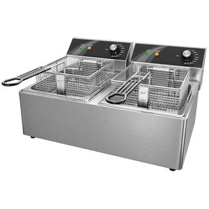 خزانات ، مقلاة عميقة 6 لتر + 6 لتر ، مقلاة عميقة ، مقلاة كهربائية صناعية عميقة - Product Image 1