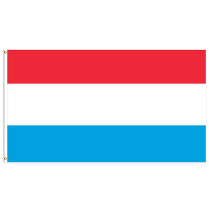Banderín de <span class=keywords><strong>bandera</strong></span> de Luxemburgo de un solo lado personalizable de 3x5 pies para pancartas nacionales y banderas de exhibición impresas a pedido - Product Image 1