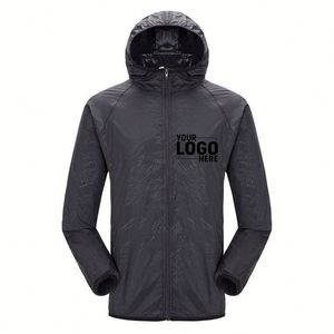 Premium Polyester Outdoor <b>Jacket</b>, Custom Logo Windproof Waterproof Sun Protection Coat for Outdoor & Indoor Activities - Product Image 1