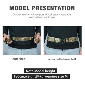 Quick-release lightweight Molle belt in 3 sizes. Made of MC tactical hunting nylon fabric with an inward buckle and durable meta - Product Image 6