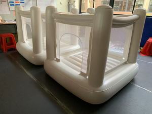 Casa de juegos para niños inalámbrica silenciosa hermética Blanca todo en uno Mini puente que rebota Castillo de rebote inflable Venta - Product Image 6