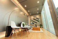Design moderne et élégant, conteneur de maisons, cabine de pomme, pod de bureau pour vivre, profiter des vacances