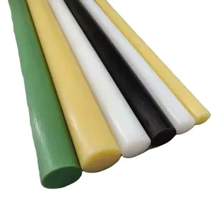 plastic rod suppliers Tapered HDPE food grade solid plastic rod end