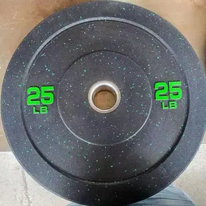 Venta al por mayor de placas de peso de parachoques de goma 45lbs moldes de fitness para placas de pesas para entrenamiento de fuerza