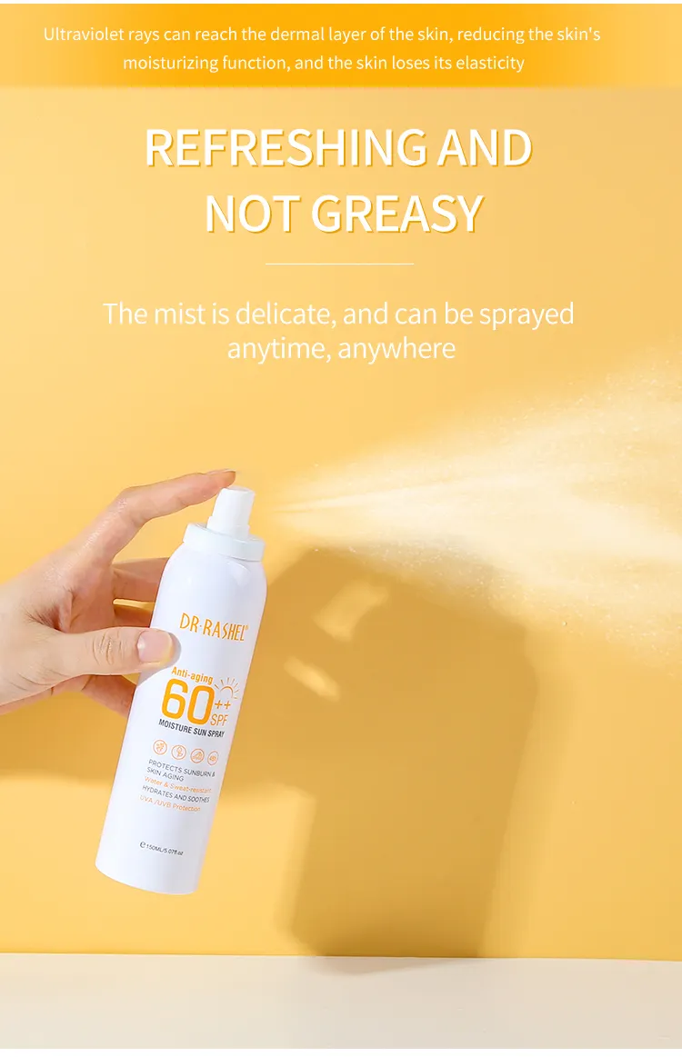 DR RASHEL  Anti-aging and Moisture Sun Spray SPF 60++ 150ml Sunscreen Spray