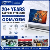 Maßgefertigte Basketball-Team Fensterfahnen, Plastik-Fahnenstangen, Langlebig, Umweltfreundlich, Polyester, Individuelle Designs, Sportveranstaltungen