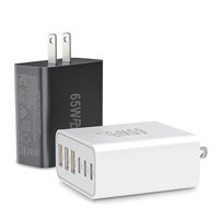 Adaptateur Secteur Haute Vitesse 65W 6 Ports Certifié CE FCC US EU PD 3.0 20V avec Protection OVP pour 17/16/15/14 Pro Max (Vente en Gros)