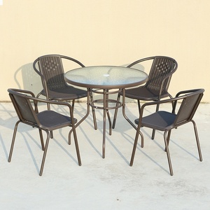 Customized Modern Outdoor Rattan Furniture Leisure Chairs Balcony Tables with Waterproof Feature Including <strong>Patio</strong> <strong>Umbrellas</strong> <strong>Bases</strong> - Product Image 2