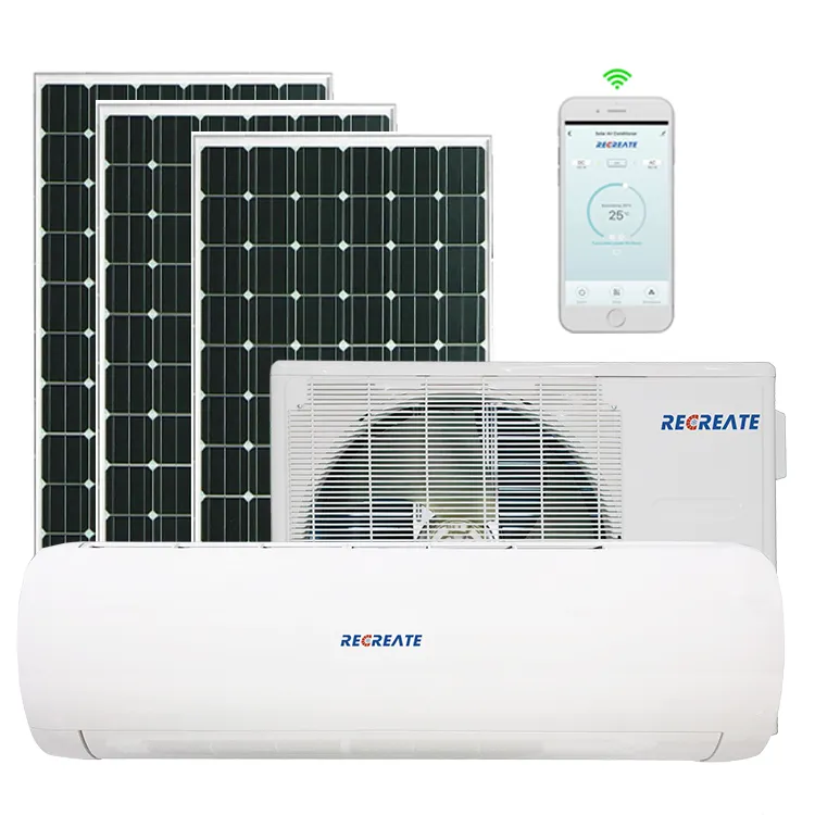12000btu Split Solar Airconditioning Systeem Koeling & Verwarming Solar-Air-Conditioner <span class=keywords><strong>Ac</strong></span> Zonnestelsel