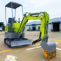 Harga pabrik 1.2 Ton penggali hidrolik dengan ember/palu perayap penggali kecil Orchard Bagger