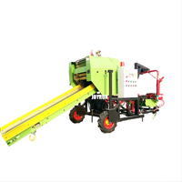 Dernières 70-80pcs / H Machine à emballer l'ensilage de maïs Maïs Presse à balles et machine à emballer 2 pièces d'emballage Unité de balle 100kg