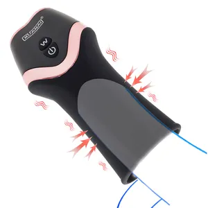 Penis Pump Vibrator 12 Speed Male Masturbator Penis Delay Trainer Adult Automatic Glans Stimulate Exercise Oral Sex Toys for Men