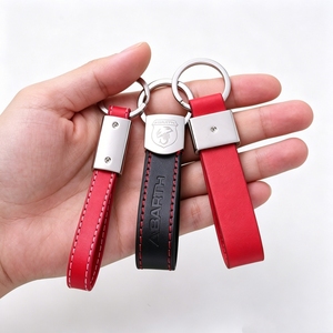 Porte-clés en cuir cousu de qualité supérieure avec gravure laser pour agences immobilières – Vente en gros pour le marketing - Product Image 2