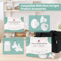 HORIGEN-Sac réutilisable pour stérilisateur micro-ondes, stérilisateur vapeur, pour biberon, accessoires d'alimentation