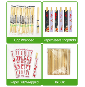 Tùy chỉnh dùng một lần đũa tre logo in Bộ đồ ăn tre đũa tròn hoặc nhà hàng và cắm trại - Product Image 6