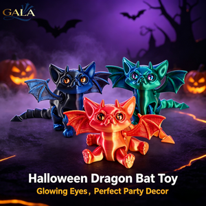 Gato Ángel Demonio Impreso en 3D al por Mayor con Articulaciones Móviles, Lindos Juguetes de Escritorio y Decoraciones Modernas para Fiestas de Halloween - Product Image 1